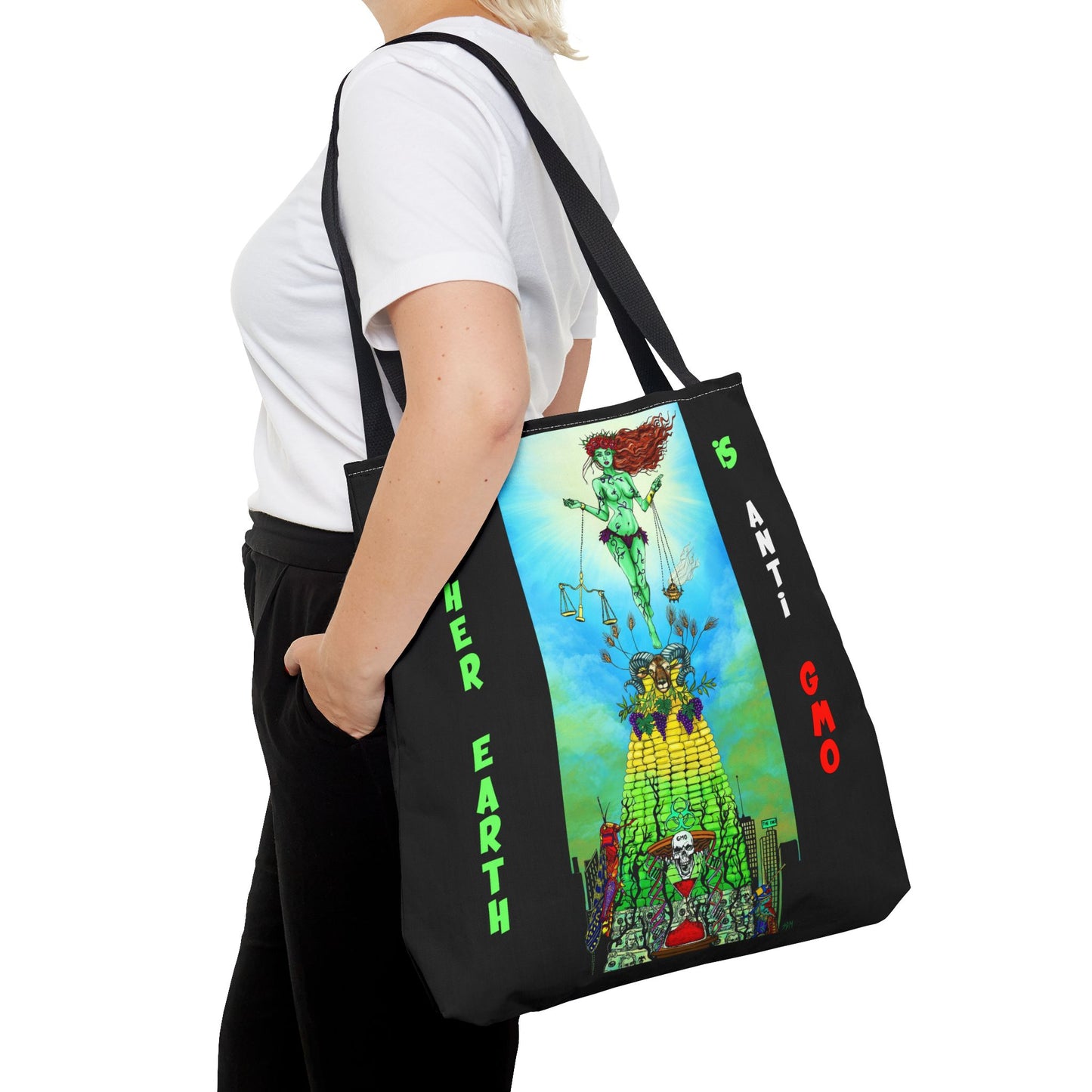 UNIQUE CENTRIC MOTHER EARTH DAY FINE ART BOUTIQUE TOTE BAG