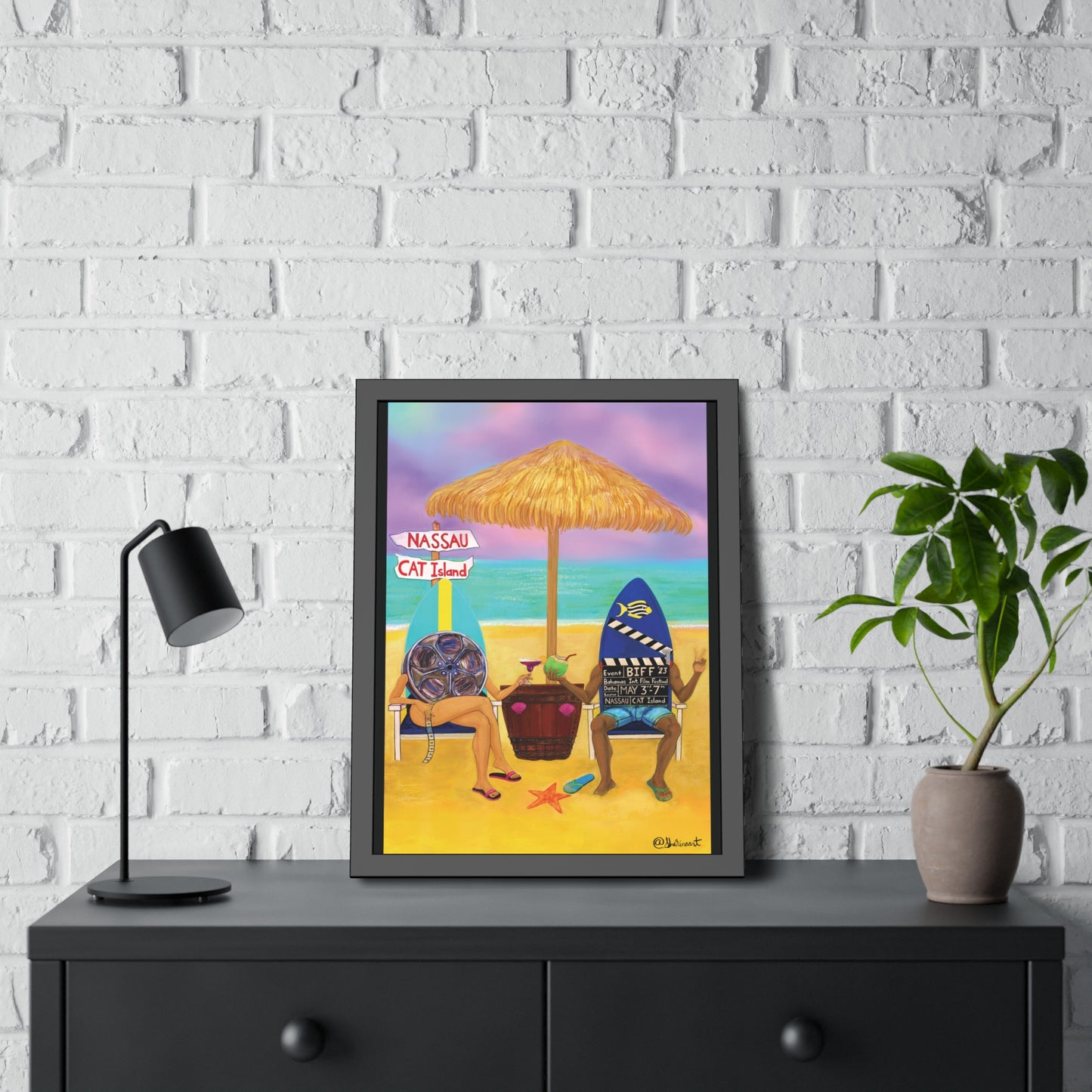 BIFF BAHAMAS INTERNATIONAL FILM FESTIVAL 2023 OFFICIAL FINE ART POSTER