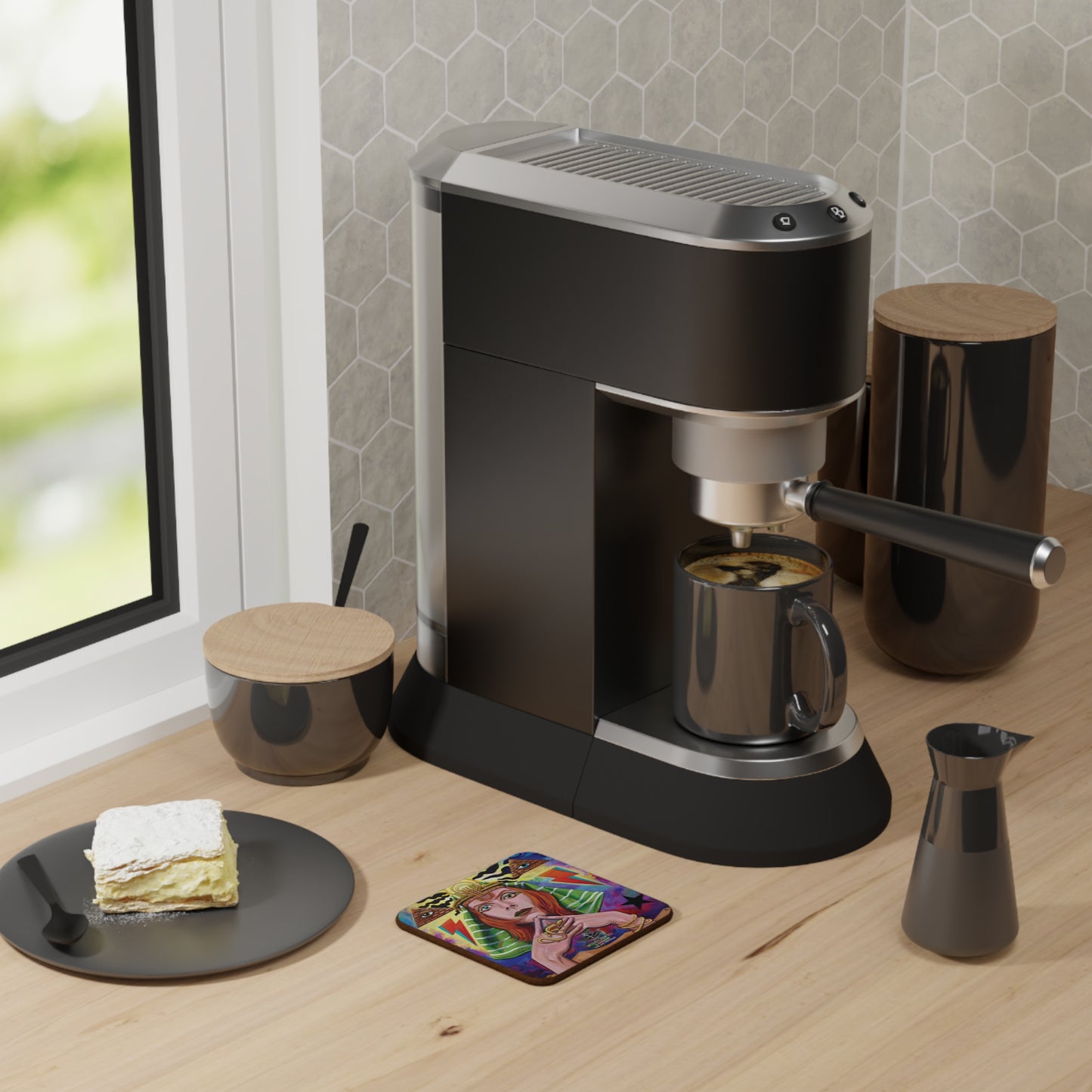 UNIQUE CENTRIC DAVID BOWIE ZIGGY STARDUST MUSIC LEGEND FINE ART PREMIUM COASTER