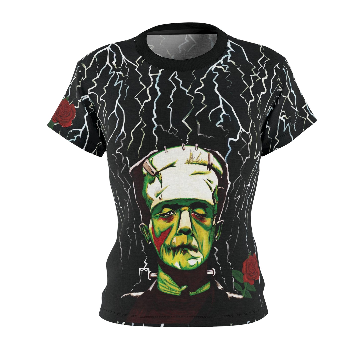 You Will Get noticed with this UNIQUE CENTRIC BY SHAKINAART Fine Art Frankenstein Monster T-Shirt! Perfect for horror movie enthusiasts, this eye-catching design is a must-have. Stand out from the crowd, and turn heads. goth girls Be Electric Shop now!