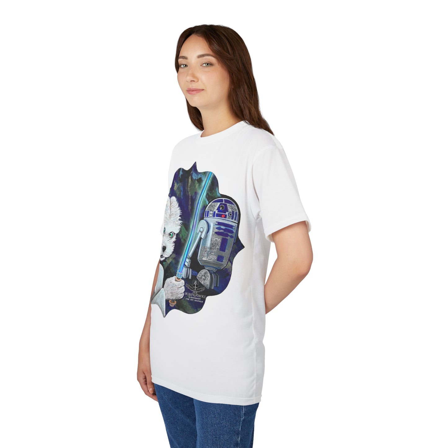 Space Dog & Droid Graphic T‑Shirt