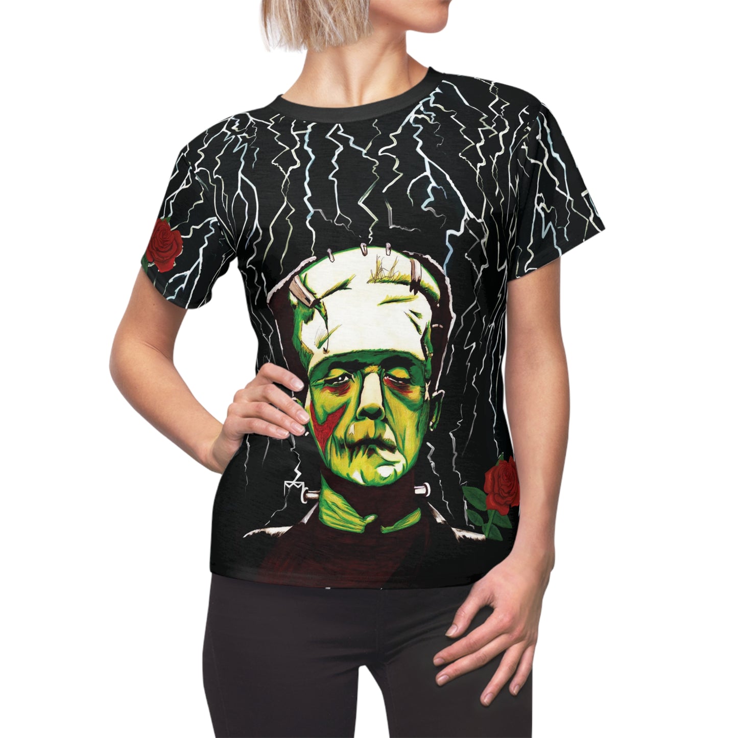 You Will Get noticed with this UNIQUE CENTRIC BY SHAKINAART Fine Art Frankenstein Monster T-Shirt! Perfect for horror movie enthusiasts, this eye-catching design is a must-have. Stand out from the crowd, and turn heads. goth girls Be Electric Shop now!