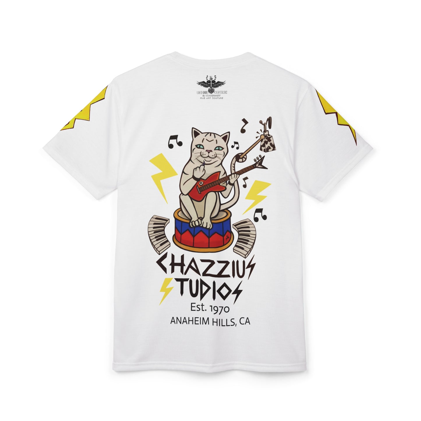 Rockin' Cat Unisex T-Shirt - Chazzius Studios