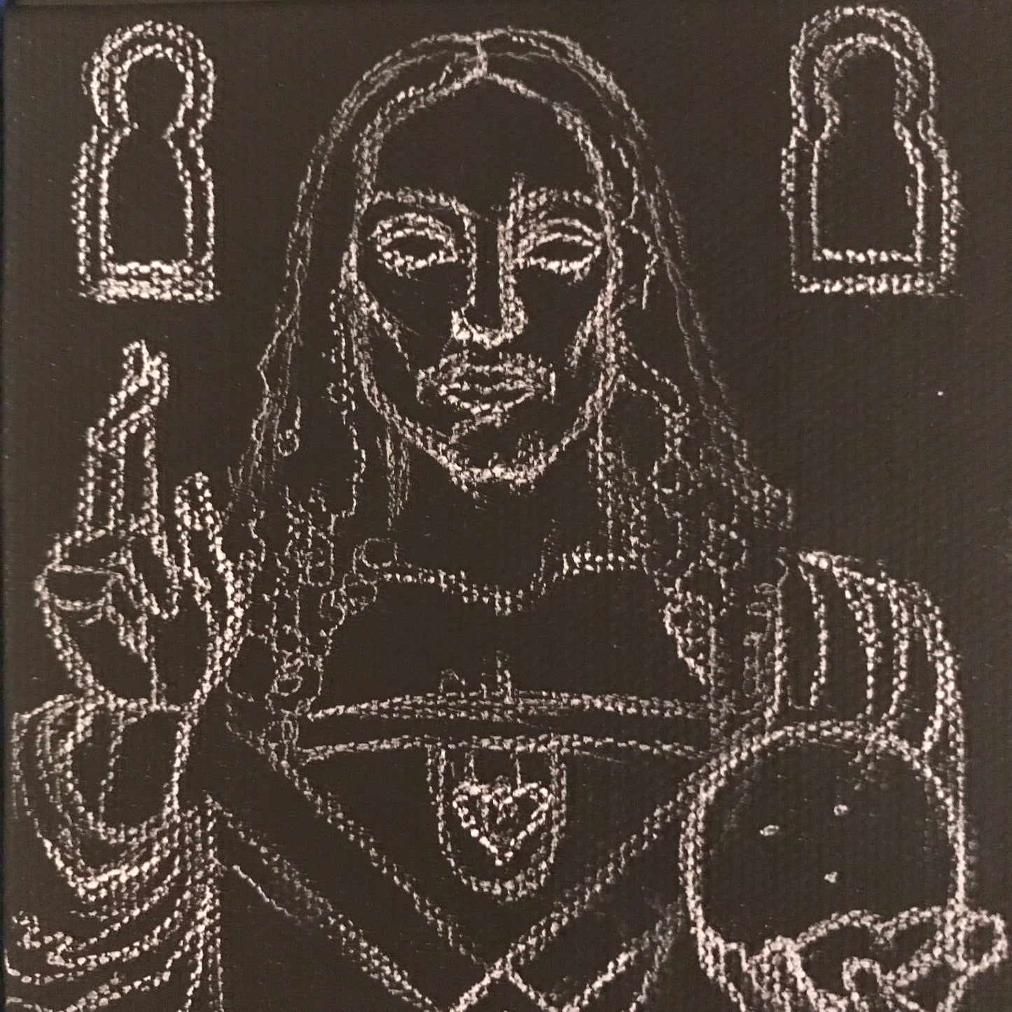 Salvator Mundi Jesus Christ Leonardo da Vinci St Jude Shakinaart fine art Louvre Museum Abu Dhabi Saudi Arabia Luxury Designer drink coasters featuring a High Renaissance painting of Jesus holding a crystal ball of light, symbolizing divine guidance hope faith love power wisdom enlightenment resurrection victory and illumination amen Perfect for protecting surfaces from drink spills. Prince Badr bin Abdullah Painting Coasters