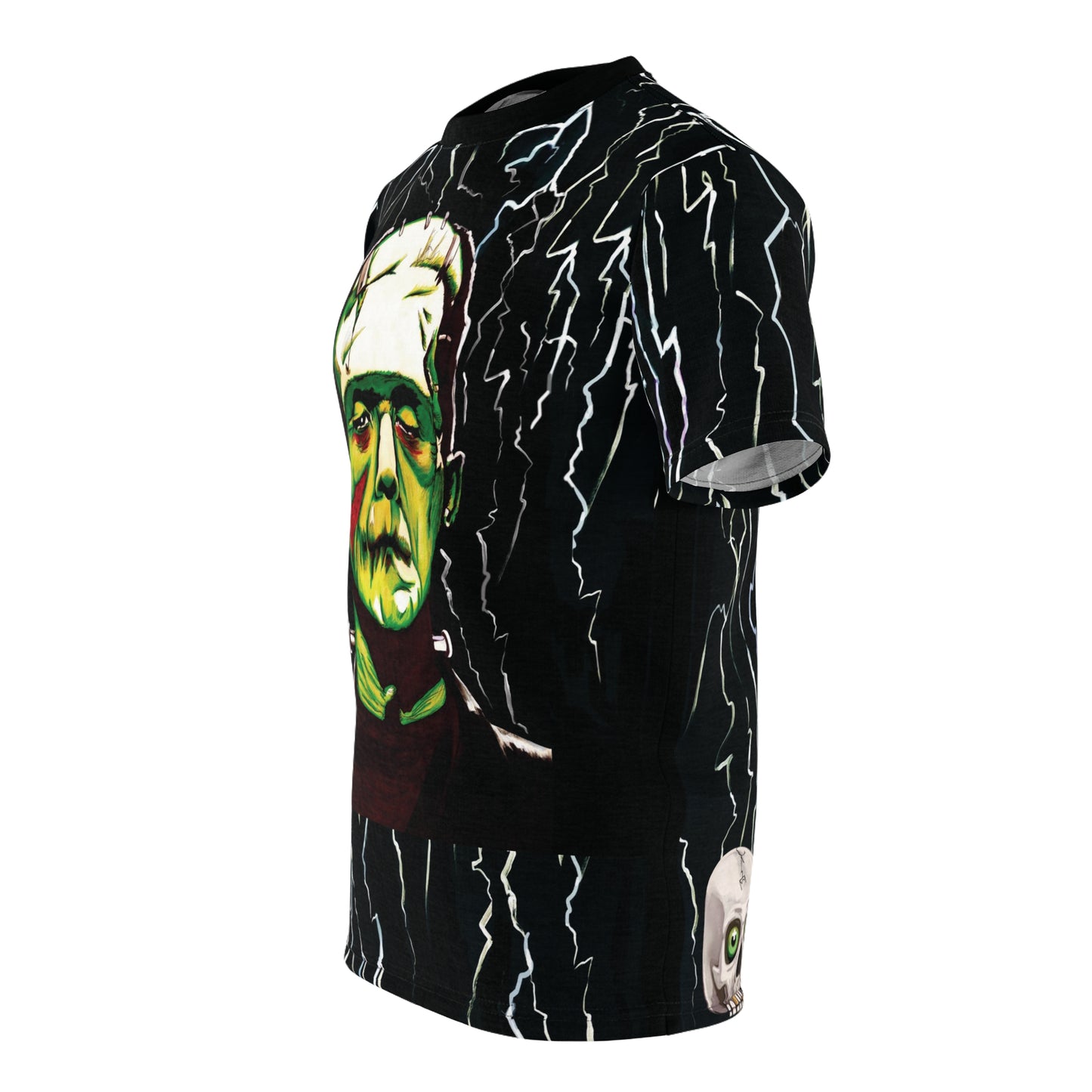 You Will Get noticed with UNIQUE CENTRIC BY SHAKINAART FINE ART Frankenstein Monster T-Shirt! Perfect for horror movie enthusiasts, this eye-catching design INSPIRED BY BORIS KARLOFF  is a must-have. Stand out from the crowd, and turn heads. GOTH KINGS Shop now!