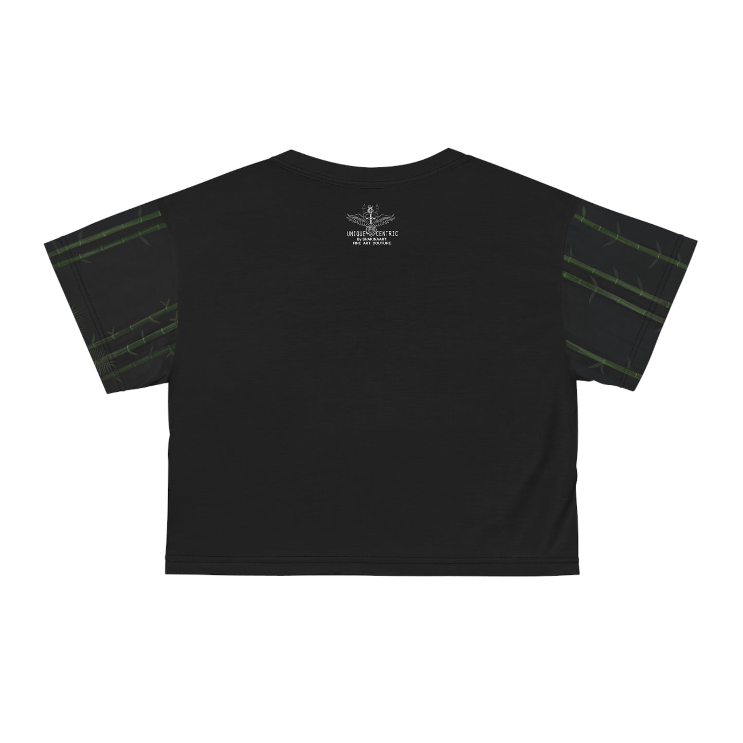 UNIQUE CENTRIC JACOB'S LADDER : BEAUTY CONQUERS THE BEAST FINE ART QUEEN CROP TOP