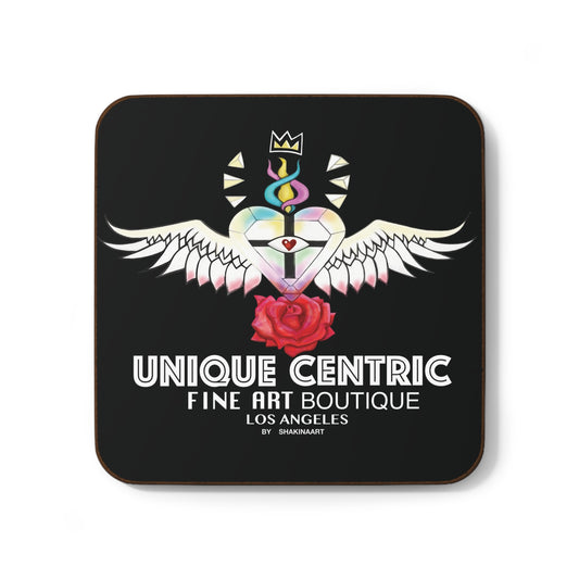 UNIQUE CENTRIC POWER WISDOM & LOVE FINE ART BOUTIQUE BLACK BRAND LEGENDS PREMIUM COASTER
