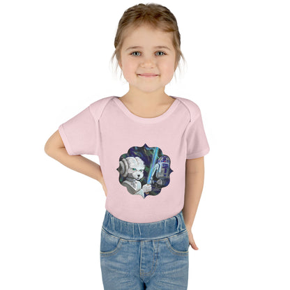 Galaxy Dog & Droid Illustrated Baby Bodysuit