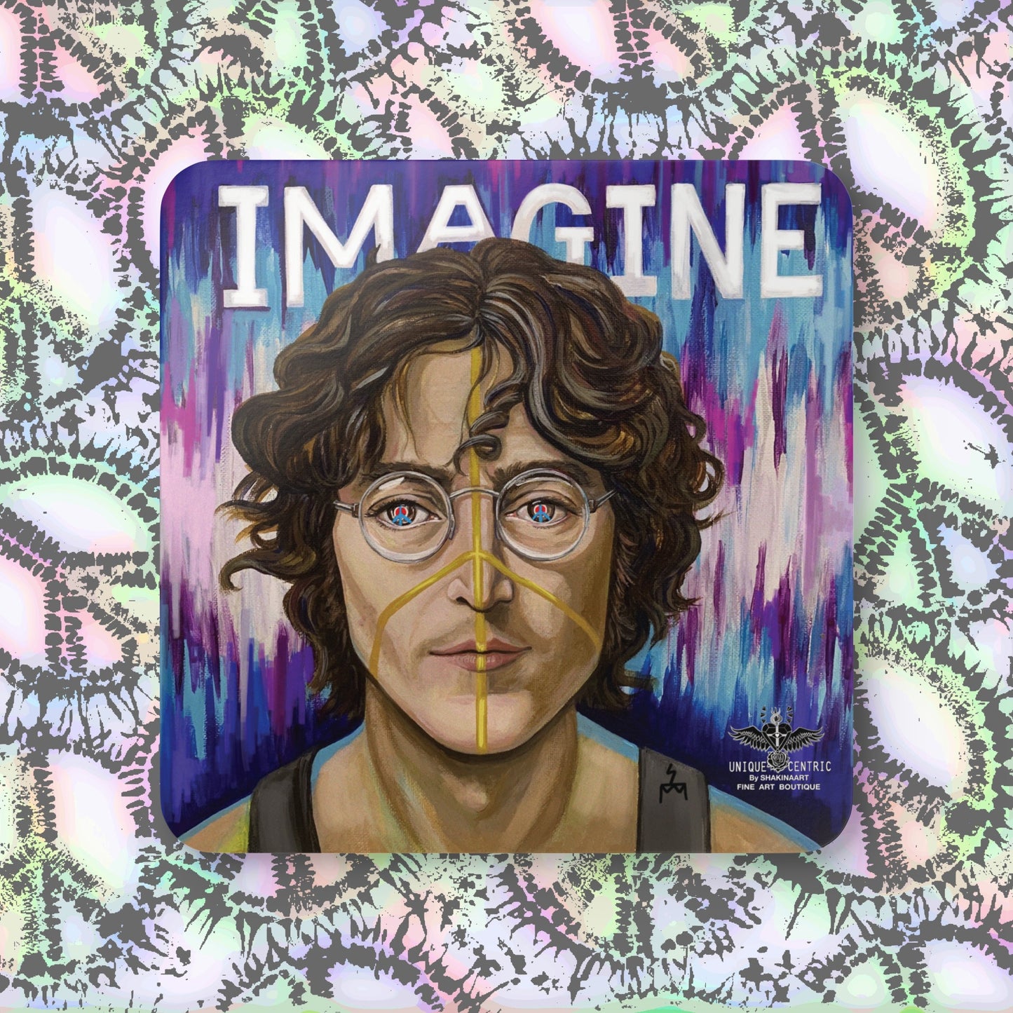 JOHN LENNON IMAGINE PREMIUM DRINK COASTER 