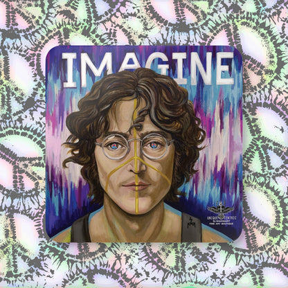 JOHN LENNON IMAGINE PREMIUM DRINK COASTER 
