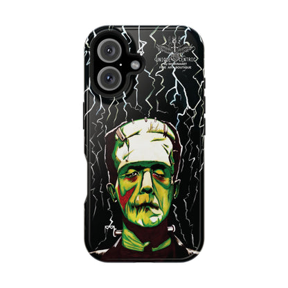 FRANKENSTEIN HALLOWEEN IPHONE 16 FINE ART DESIGNER PHONE CASE HORROR MOVIE ICON BORIS KARLOFF THUNDER HOLLYWOOD FILM PHONE COVER UNIQUE CENTRIC SHAKINAART