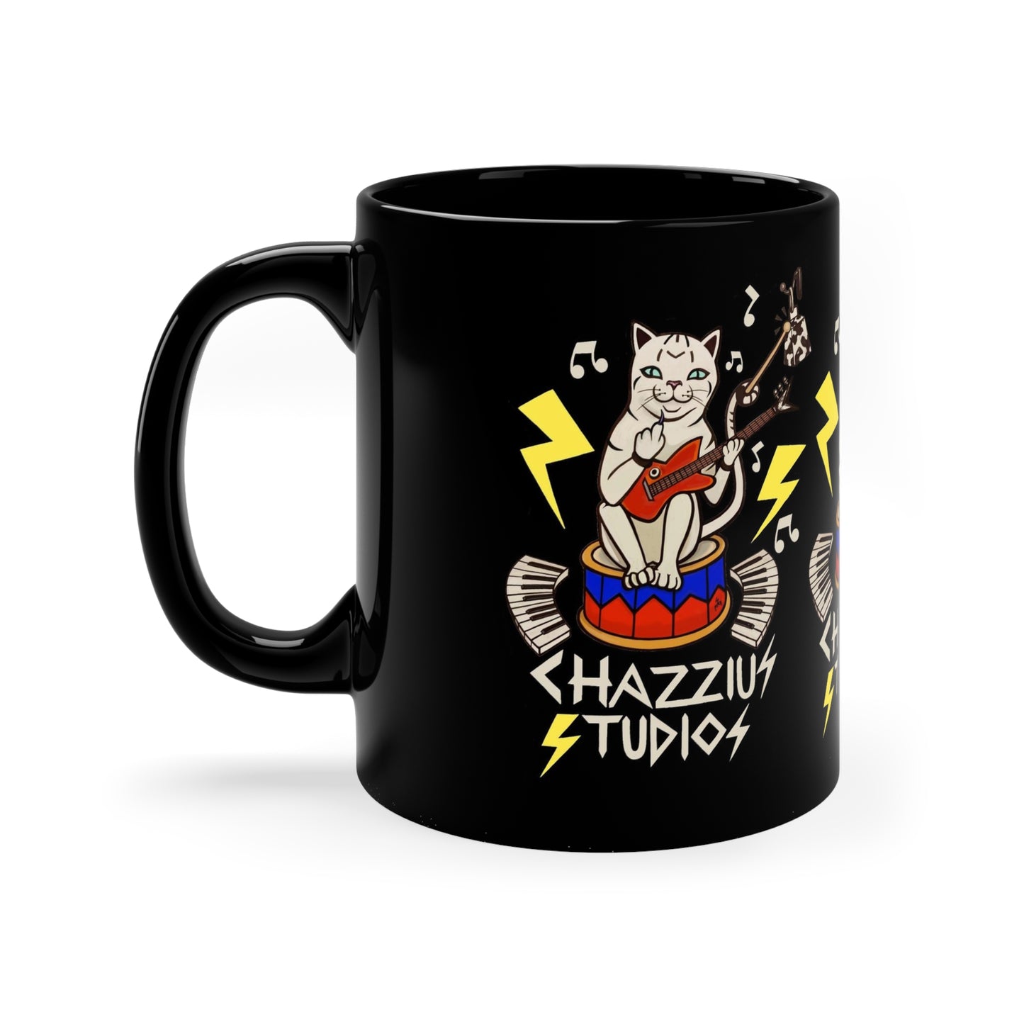 UNIQUE CENTRIC PUNK ROCK KITTY TEA MUG