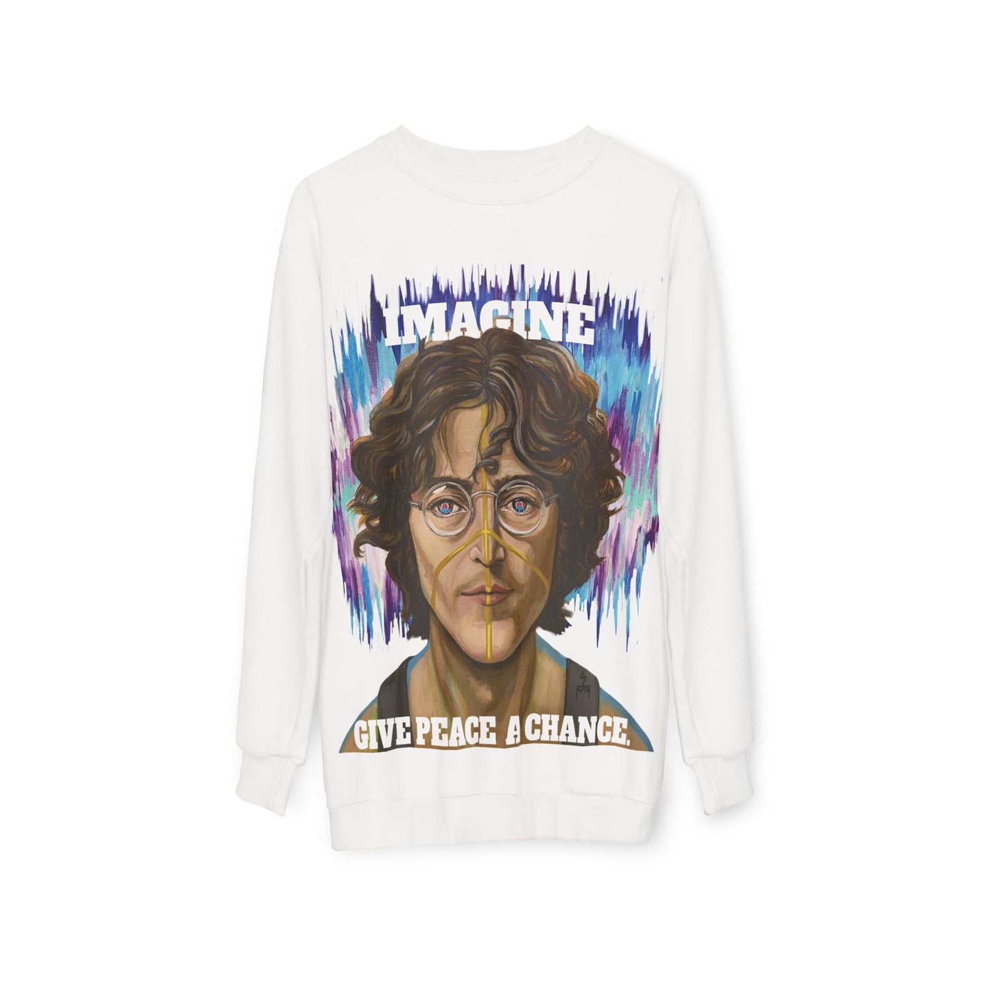 John "Imagine" — "Give Peace a Chance" Fine Art Couture Sweatshirt