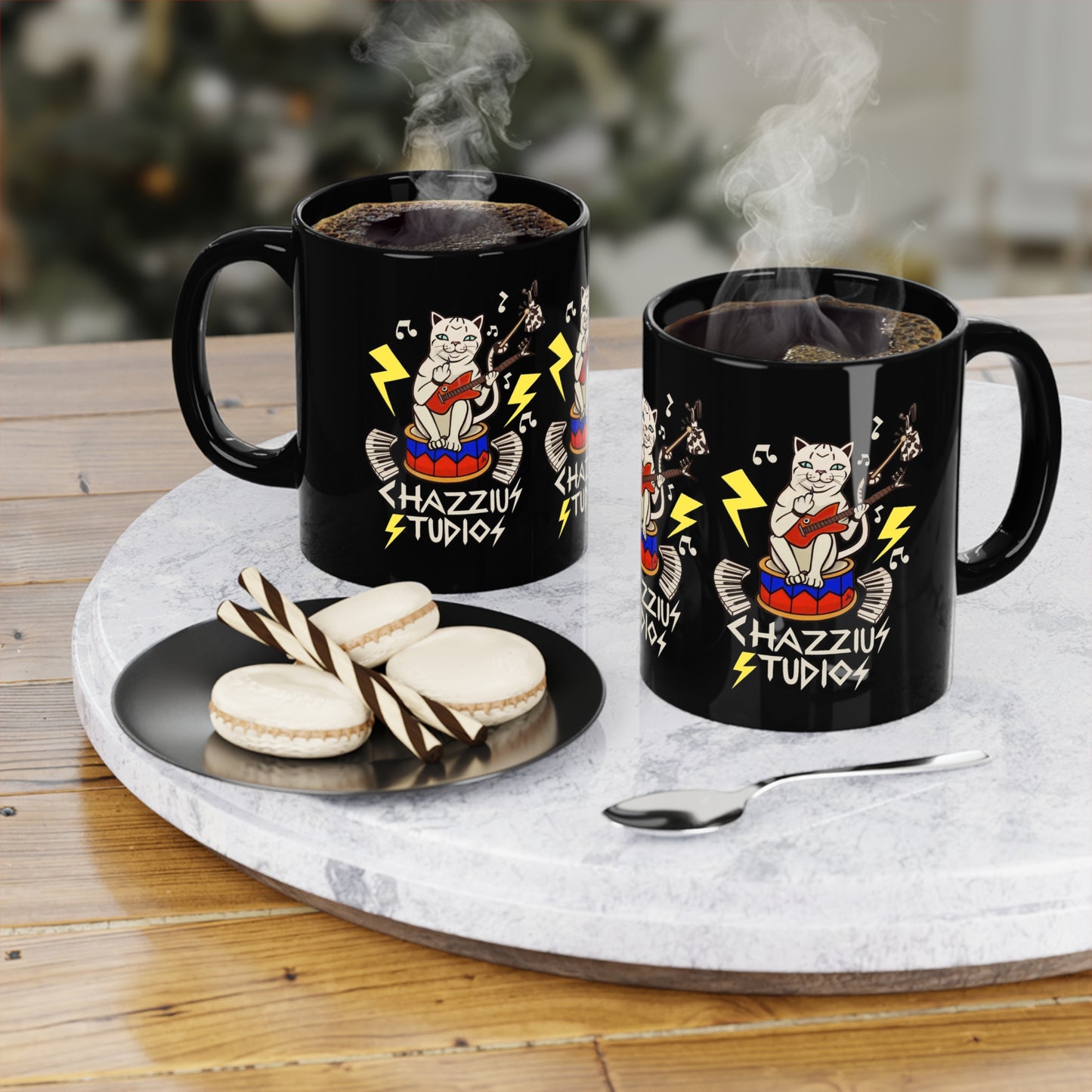 UNIQUE CENTRIC PUNK ROCK KITTY TEA MUG