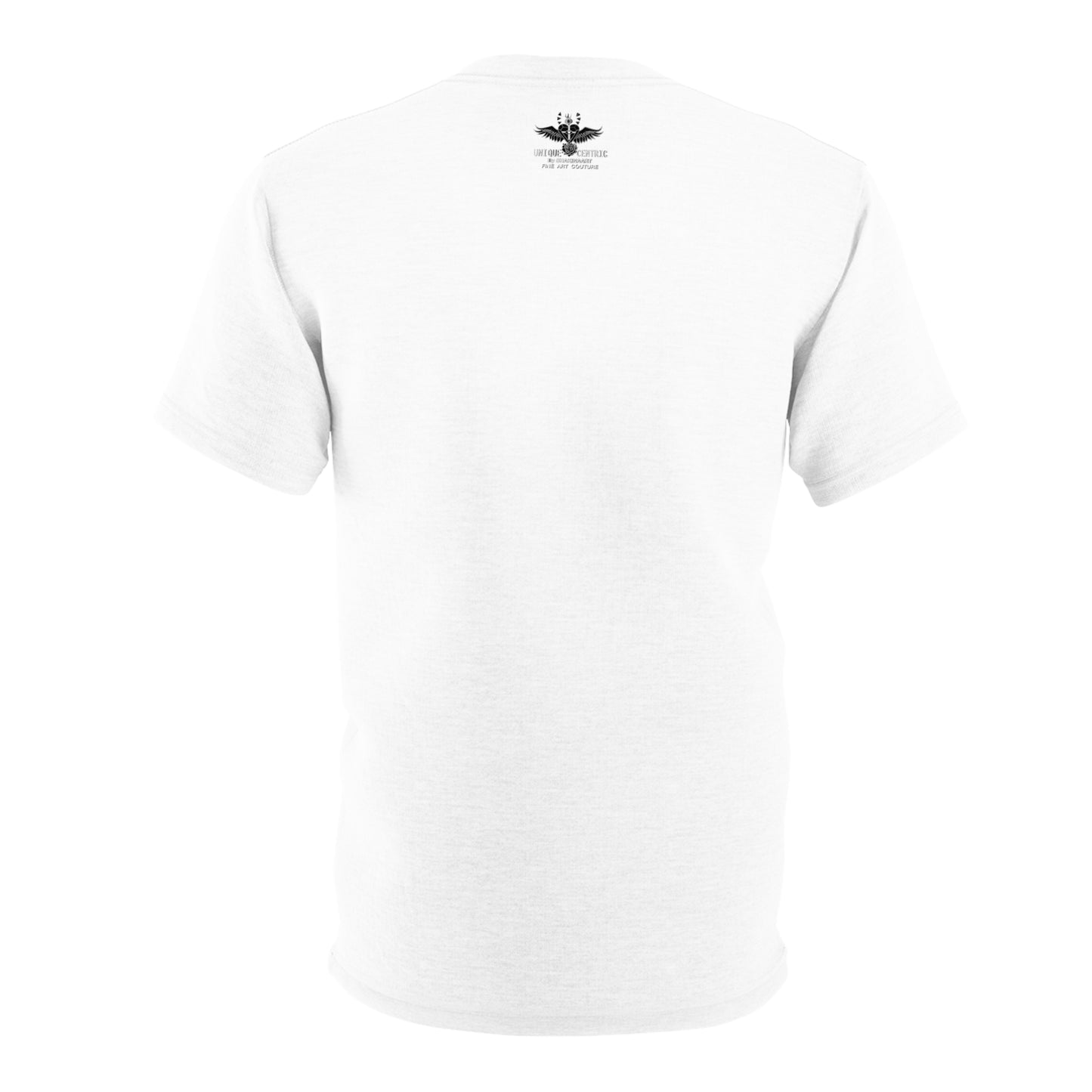 UNIQUE CENTRIC FINE ART BOUTIQUE: POWER WISDOM & LOVE WHITE BRAND LOGO KING TEE