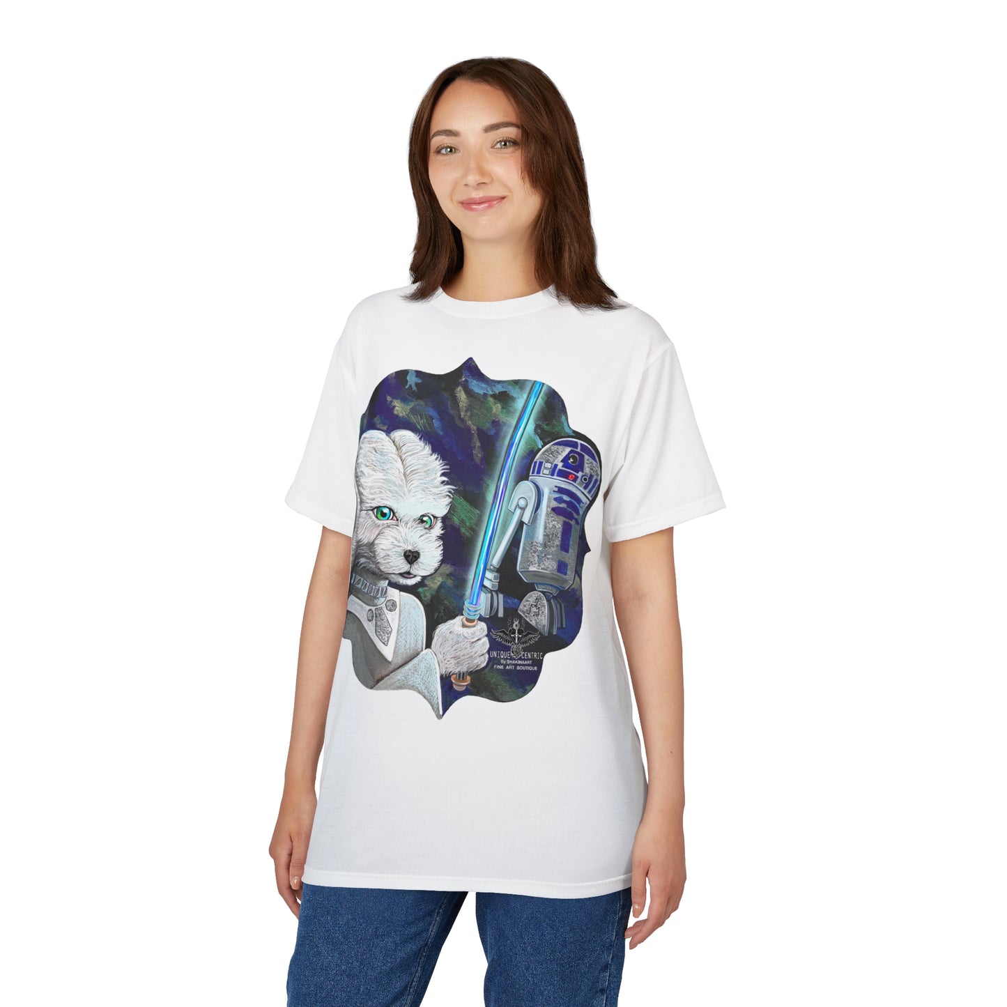 Space Dog & Droid Graphic T‑Shirt