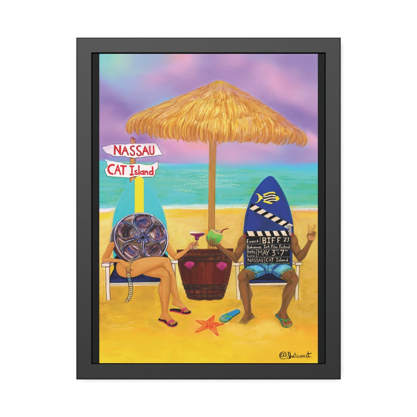 BIFF BAHAMAS INTERNATIONAL FILM FESTIVAL 2023 OFFICIAL FINE ART POSTER