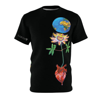 UNIQUE CENTRIC EARTH HEART FINE ART KING TEE