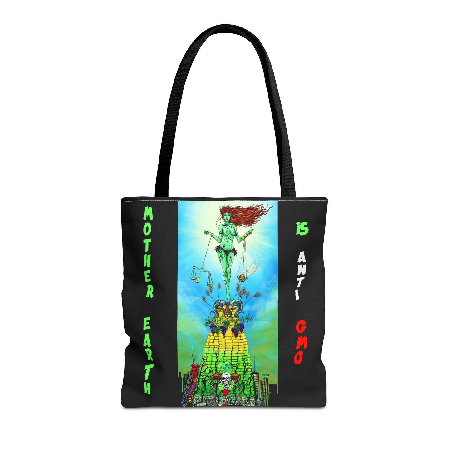 UNIQUE CENTRIC MOTHER EARTH DAY FINE ART BOUTIQUE TOTE BAG