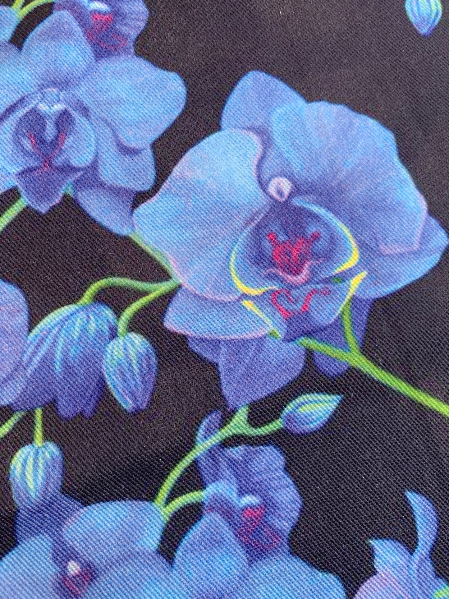 Blue Orchid Botanical Cotton Dinner Napkins
