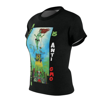 UNIQUE CENTRIC MOTHER EARTH DAY ORGANIC FINE ART COUTURE TEE