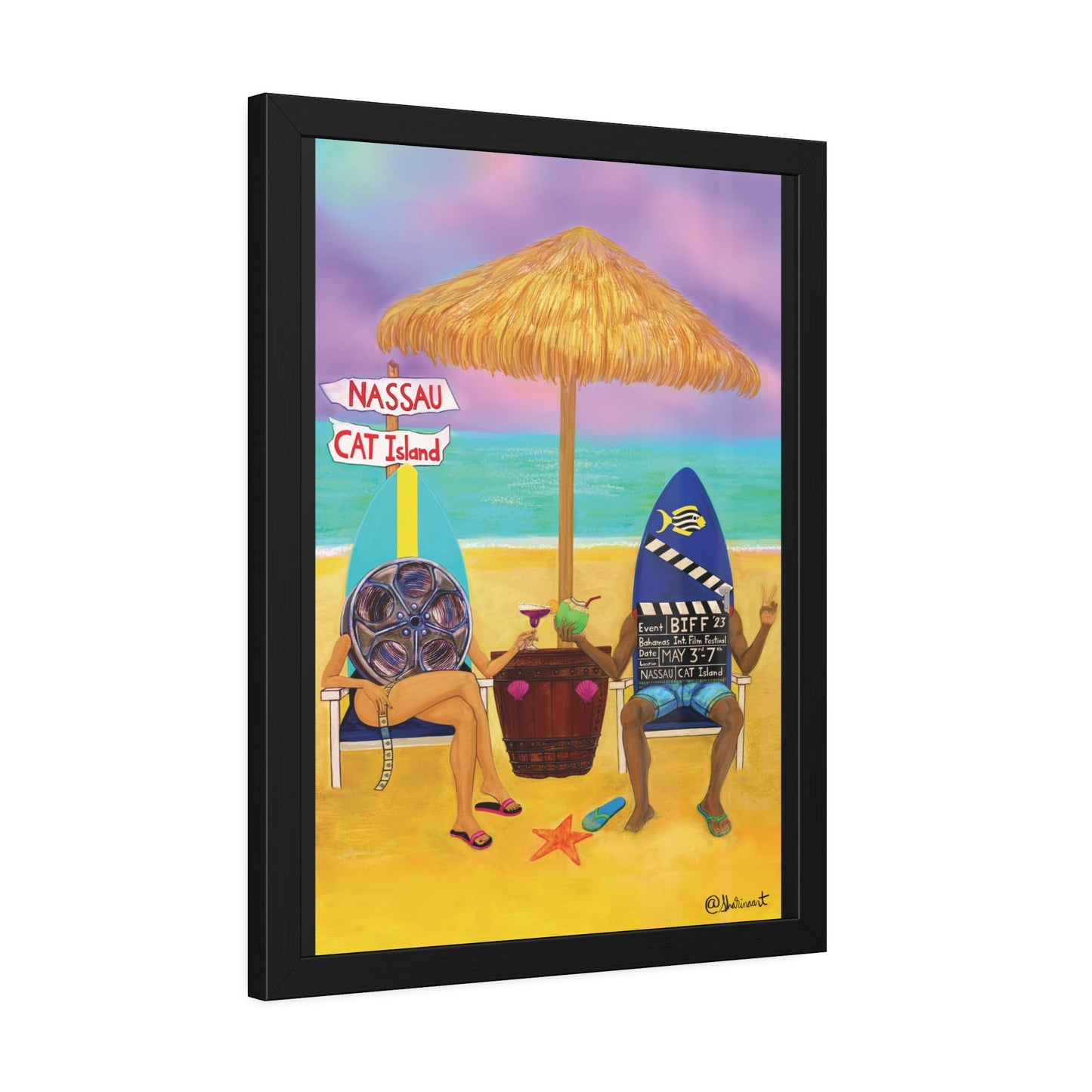 BIFF BAHAMAS INTERNATIONAL FILM FESTIVAL 2023 OFFICIAL FINE ART POSTER