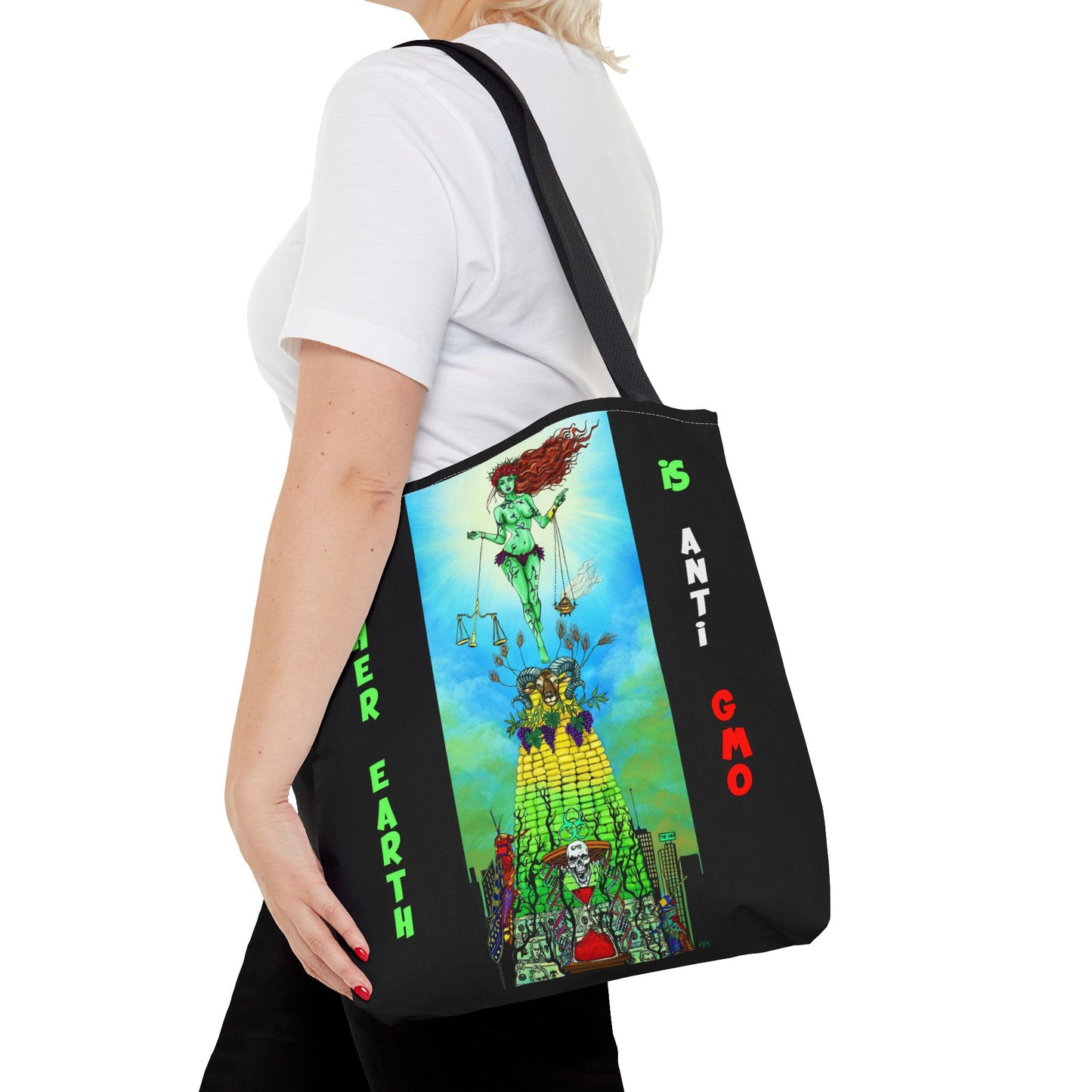 UNIQUE CENTRIC MOTHER EARTH DAY FINE ART BOUTIQUE TOTE BAG