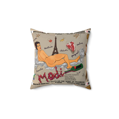 UNIQUE CENTRIC MODIGLIANI MODI 3 DAYS ON THE WING OF MADNESS FINE ART PILLOW