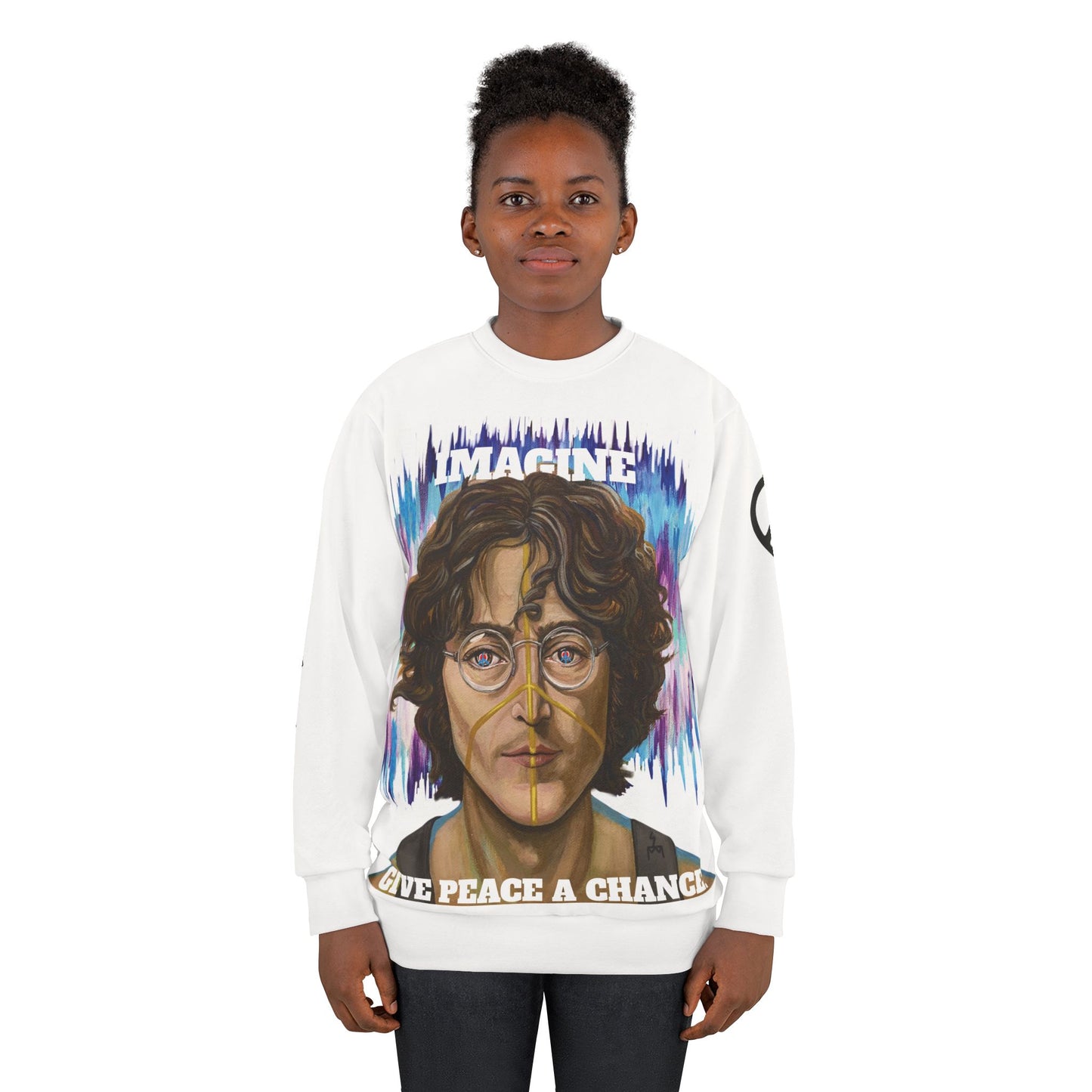 John "Imagine" — "Give Peace a Chance" Fine Art Couture Sweatshirt