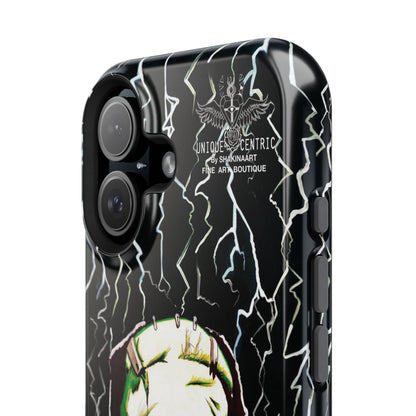 FRANKENSTEIN HALLOWEEN IPHONE 16 FINE ART DESIGNER PHONE CASE HORROR MOVIE ICON BORIS KARLOFF THUNDER HOLLYWOOD FILM PHONE COVER UNIQUE CENTRIC SHAKINAART