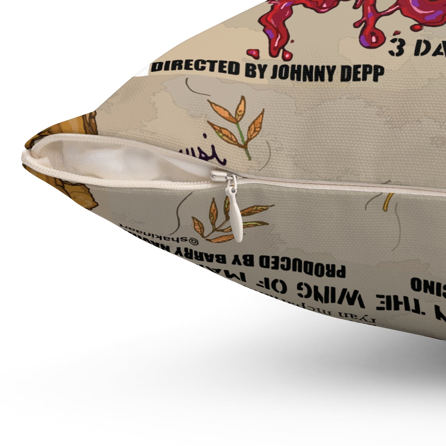 UNIQUE CENTRIC MODIGLIANI MODI 3 DAYS ON THE WING OF MADNESS FINE ART PILLOW