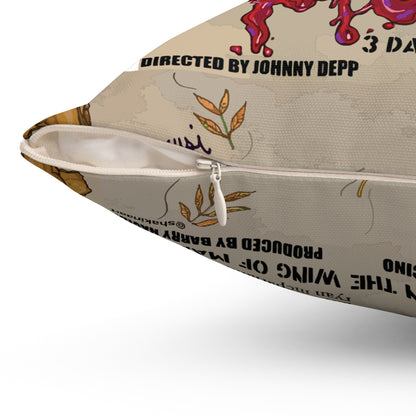 UNIQUE CENTRIC MODIGLIANI MODI 3 DAYS ON THE WING OF MADNESS FINE ART PILLOW