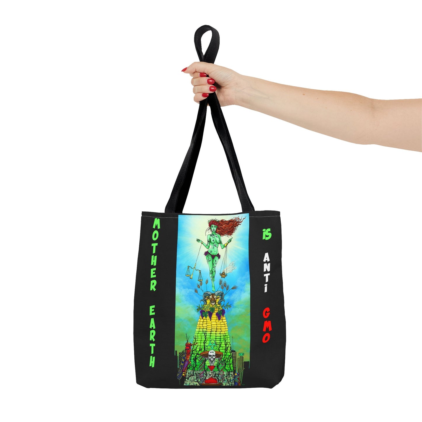 UNIQUE CENTRIC MOTHER EARTH DAY FINE ART BOUTIQUE TOTE BAG