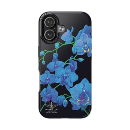 Unique Centric Blue Orchid Flower Bouquet iPhone 15 All Sizes Fine Art Case