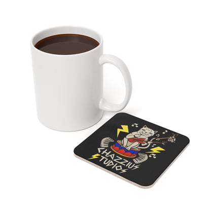 UNIQUE CENTRIC PUNK ROCK KITTY FINE ART DRINK COASTER