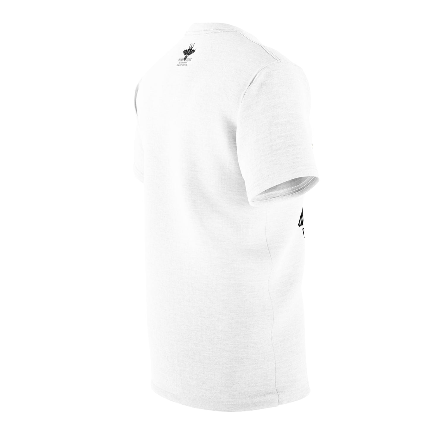 UNIQUE CENTRIC FINE ART BOUTIQUE: POWER WISDOM & LOVE WHITE BRAND LOGO KING TEE