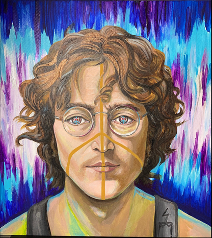 JOHN LENNON UNIQUE CENTRIC FINE ART BOUTIQUE COASTER