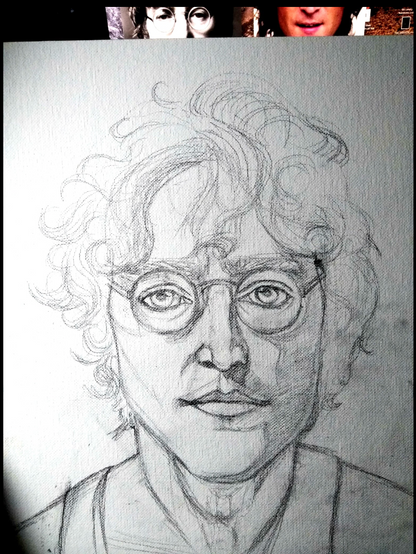 JOHN LENNON SHAKINAART SKETCH