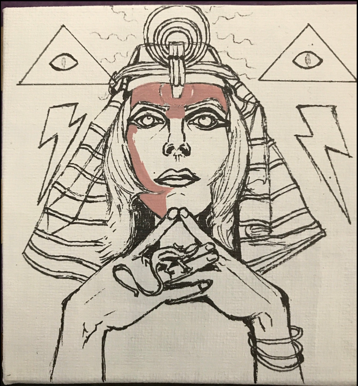 DAVID BOWIE SHAKINAART PROGRESS PAINTING