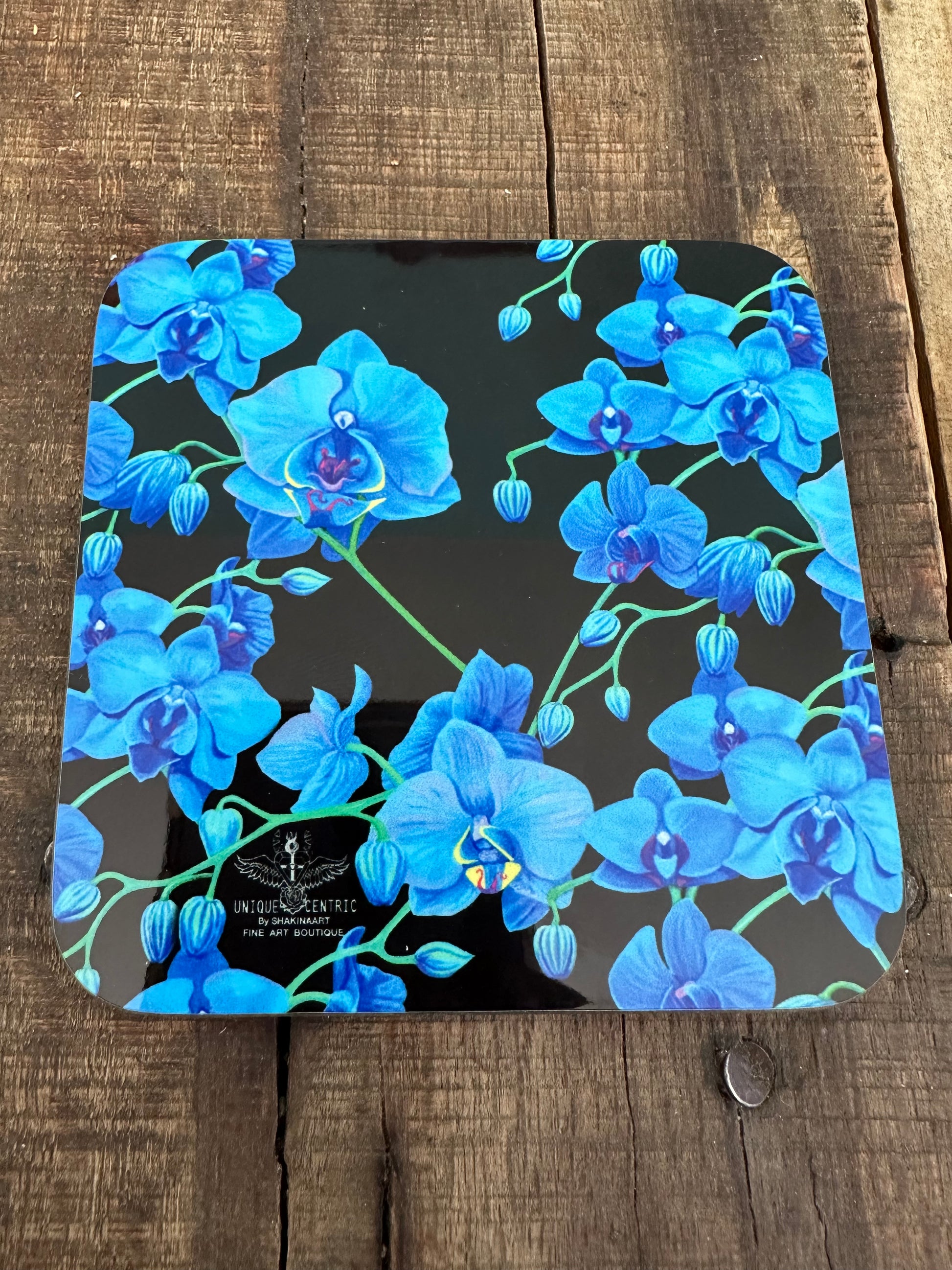 BLUE VELVET FINE ART DRINK COASTERS WEDDING BIRTHDAY 