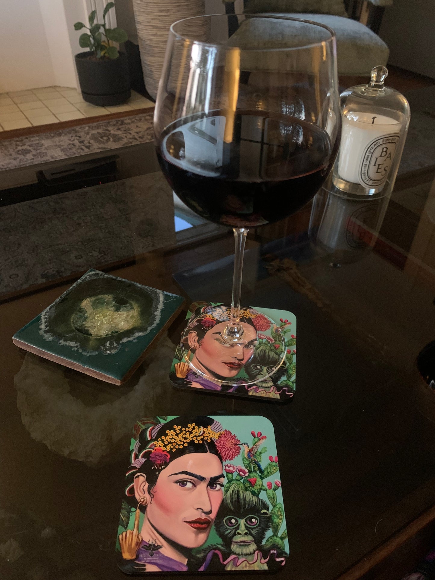 FRIDA KAHLO PREMIUM DRINK COASTER PARTY FAVOR