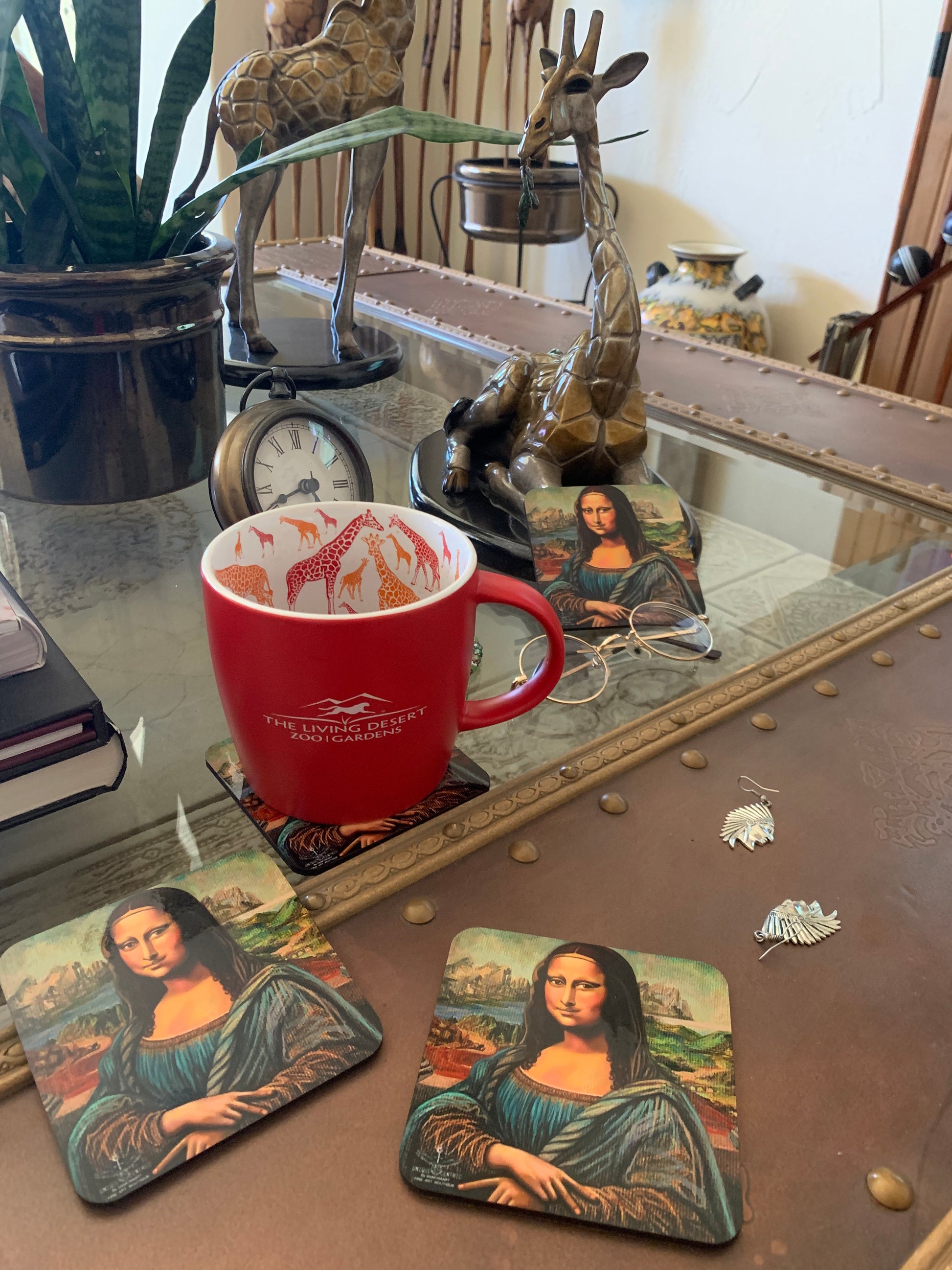 MONA LISA PEACE WINE COASTER SHAKINAART